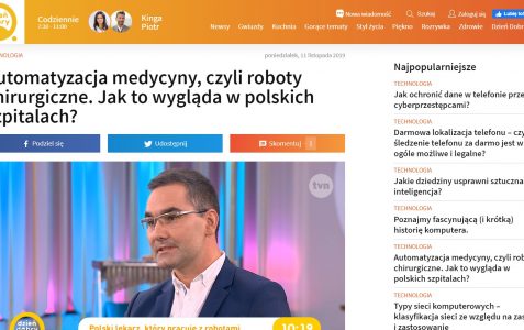 Automatyzacja medycyny, czyli roboty chirurgiczne. Jak to wygląda w polskich szpitalach?