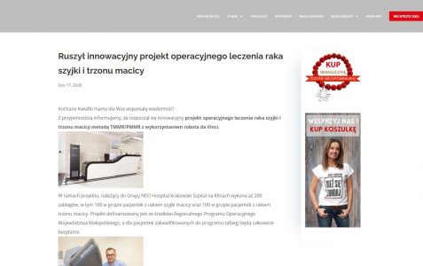Ruszył innowacyjny projekt operacyjnego leczenia raka szyjki i trzonu macicy